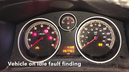 vauxhall zafira warning lights alt