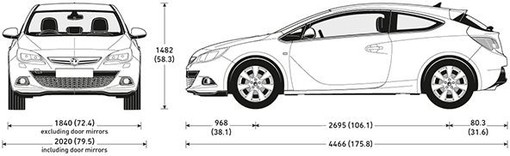 width of vauxhall astra alt