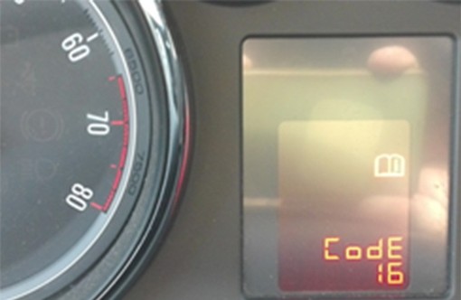 code 16 vauxhall astra alt