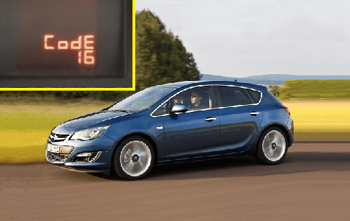 vauxhall code 16 alt