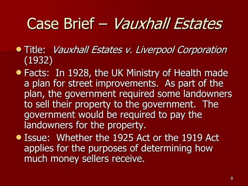 vauxhall estates v liverpool corporation alt