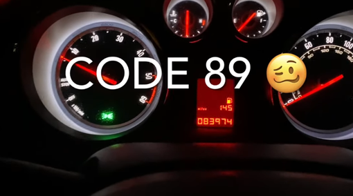 code 89 vauxhall astra alt