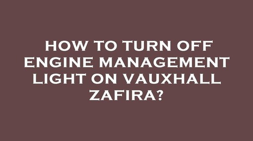 vauxhall zafira engine light on alt