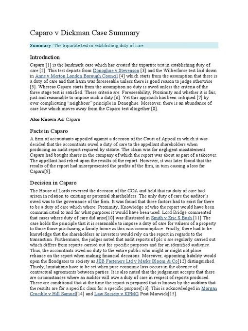 caparo case summary alt